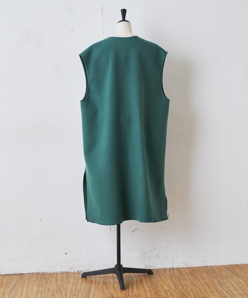 BEARDSLEY（ビアズリー）の「ウール羽織（その他アウター・レディース・グリーン/ネイビー・FREE）」の12枚目の写真