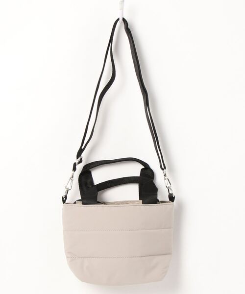 Samansa Mos2 blue（サマンサモスモスブルー）の「ボンディング2WAYミニショルダー（ショルダーバッグ・レディース・ベージュ/グレー/カーキ・ﾌﾘ-）」の7枚目の写真