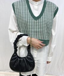 INGNI | 柄ベスト×バンドカラーシャツ／SET(ニット/セーター)