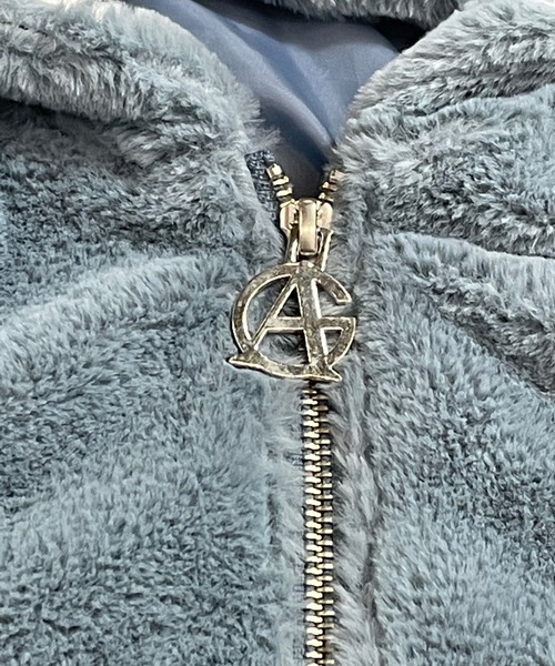 GALLIS ADDICTION（ガリスアディクション）の「GA INSIDE LOGO FUR-BLOUSON/フード ファーブルゾン（ブルゾン・メンズ・ホワイト/ライトブルー/ブラック/ホワイト系その他2/ブラック系その他2・M/L）」の6枚目の写真