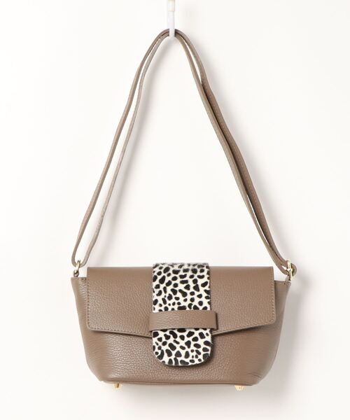 TITE IN THE STORE（ティテ　インザ　ストア）の「ハラコベルトポシェット（ショルダーバッグ・レディース・ブラック/ベージュ系その他・FREE）」の2枚目の写真