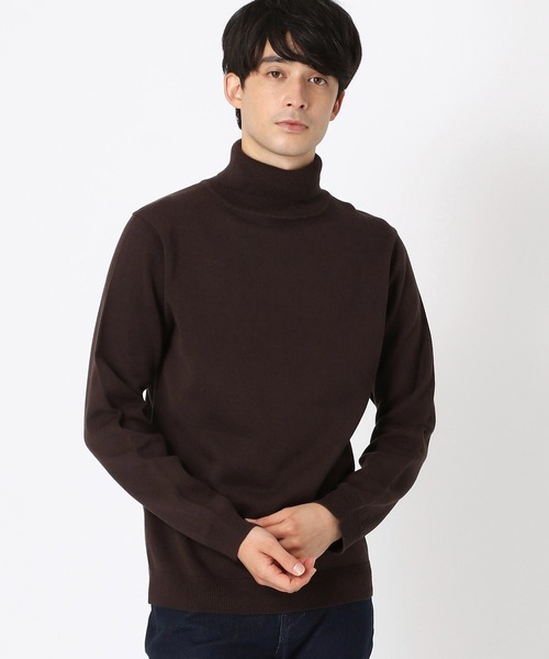COMME CA ISM（コムサイズム）の「抗菌・防臭 べーシックタートルネックプルオーバー（ニット/セーター・メンズ・グレー/ブラウン/ネイビー/ブラック・MEDIUM/LARGE）」の3枚目の写真