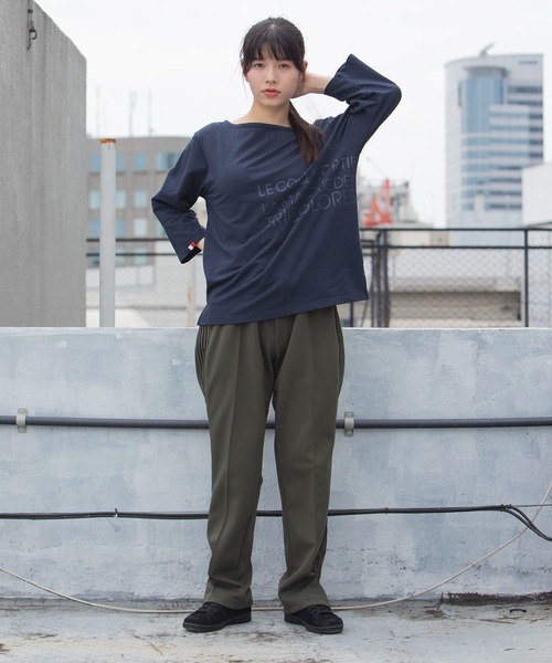 le coq sportif(ルコックスポルティフ)の「スポーツ レディース リラックス7分袖シャツ Tシャツ トレーニング トレーニングウェア スポーツウェア(Tシャツ/カットソー・レディース・ネイビー/ブラック/杢グレー/ホワイト・S/XL/L/M)」の5枚目の写真