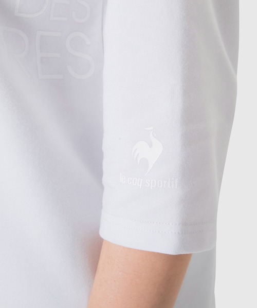 le coq sportif(ルコックスポルティフ)の「スポーツ レディース リラックス7分袖シャツ Tシャツ トレーニング トレーニングウェア スポーツウェア(Tシャツ/カットソー・レディース・ネイビー/ブラック/杢グレー/ホワイト・S/XL/L/M)」の13枚目の写真