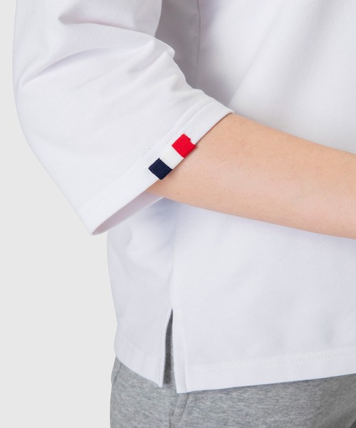 le coq sportif(ルコックスポルティフ)の「スポーツ レディース リラックス7分袖シャツ Tシャツ トレーニング トレーニングウェア スポーツウェア(Tシャツ/カットソー・レディース・ネイビー/ブラック/杢グレー/ホワイト・S/XL/L/M)」の14枚目の写真