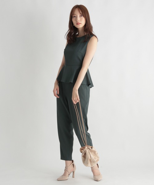 Andemiu(アンデミュウ)の「【WEB限定/選べるセットアップ】テーパードパンツ229641(スラックス・レディース・ブラック/ブラウン/グリーン・SMALL/MEDIUM)」の17枚目の写真