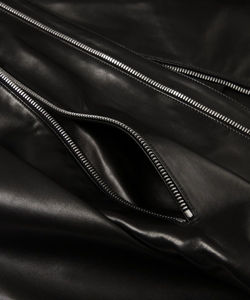 Maison Margiela（メゾンマルジェラ）の「SPORTSJACKET（ライダースジャケット・メンズ・ブラック・44/46/48）」の3枚目の写真