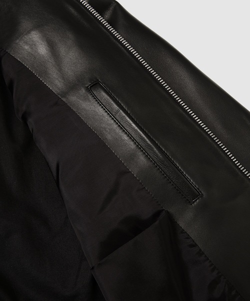 Maison Margiela（メゾンマルジェラ）の「SPORTSJACKET（ライダースジャケット・メンズ・ブラック・44/46/48）」の5枚目の写真