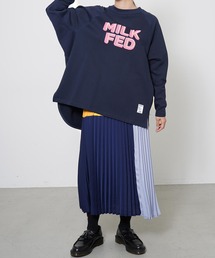 MILKFED. | EMBROIDERY LOGO BIG TOP(スウェット)