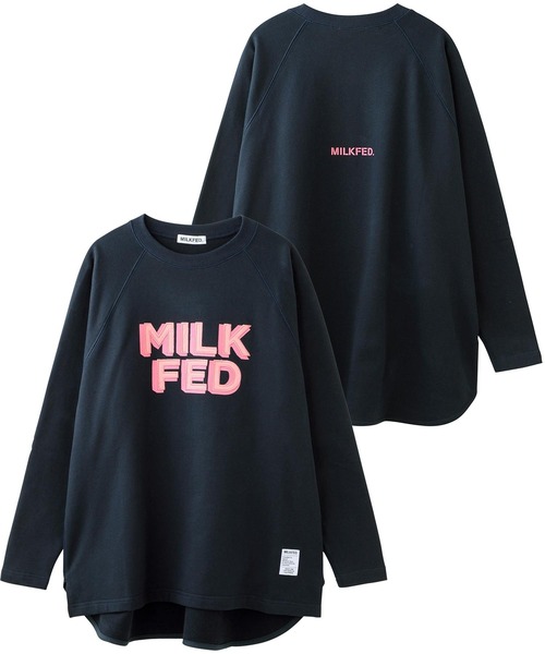 MILKFED.（ミルクフェド）の「EMBROIDERY LOGO BIG TOP（スウェット・レディース・ブラック/ネイビー/アッシュ・ONE SIZE）」の12枚目の写真