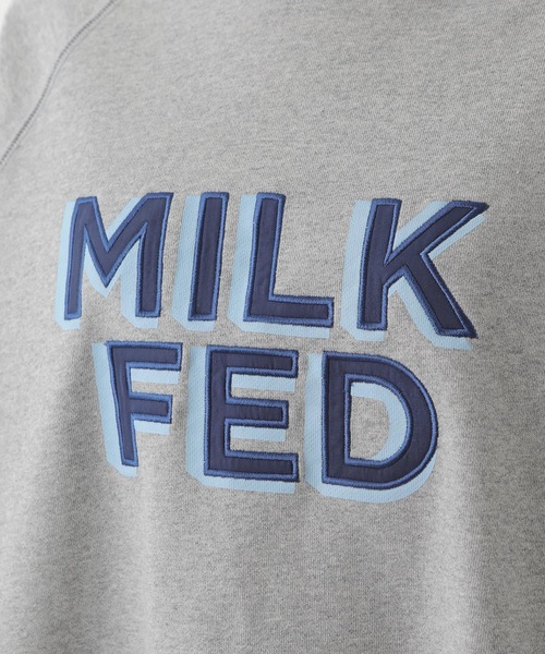 MILKFED.（ミルクフェド）の「EMBROIDERY LOGO BIG TOP（スウェット・レディース・ブラック/ネイビー/アッシュ・ONE SIZE）」の19枚目の写真