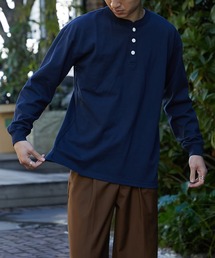 Goodwear(�O�b�h�E�F�A)�́yGoodwear�z�w�����[�l�b�N L/S TEE�@�w�r�[�E�F�C�gUSA�R�b�g�� 2W7-5512(T�V���c/�J�b�g�\�[)