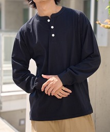 【Goodwear】ヘンリーネック L/S TEE ヘビーウェイトUSAコットン 2W7-5512
