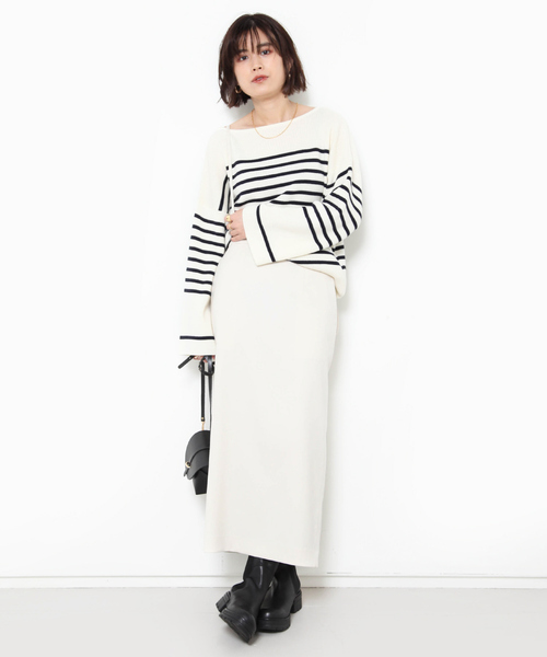 Rouge vif(ルージュヴィフ)の「ボーダーニット(ニット/セーター・レディース・レッド/ネイビー・フリー)」の16枚目の写真