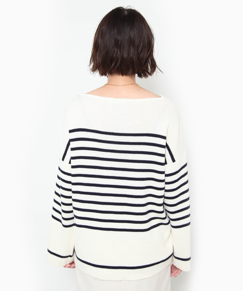 Rouge vif(ルージュヴィフ)の「ボーダーニット(ニット/セーター・レディース・レッド/ネイビー・フリー)」の8枚目の写真