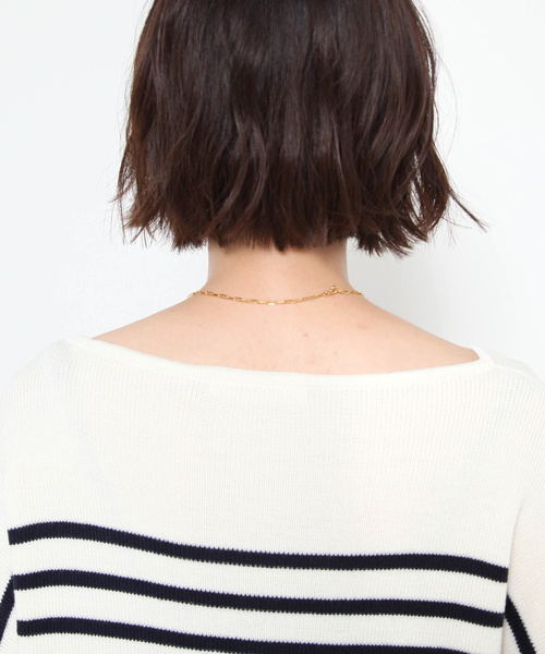 Rouge vif(ルージュヴィフ)の「ボーダーニット(ニット/セーター・レディース・レッド/ネイビー・フリー)」の13枚目の写真