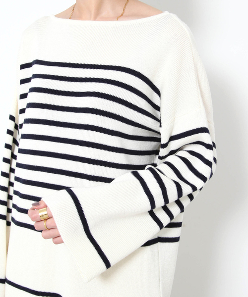 Rouge vif(ルージュヴィフ)の「ボーダーニット(ニット/セーター・レディース・レッド/ネイビー・フリー)」の15枚目の写真