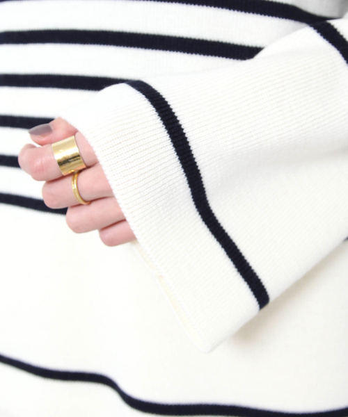 Rouge vif(ルージュヴィフ)の「ボーダーニット(ニット/セーター・レディース・レッド/ネイビー・フリー)」の17枚目の写真