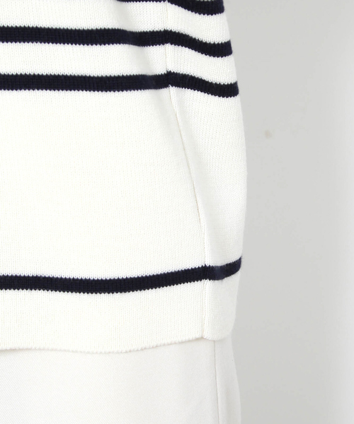 Rouge vif(ルージュヴィフ)の「ボーダーニット(ニット/セーター・レディース・レッド/ネイビー・フリー)」の11枚目の写真