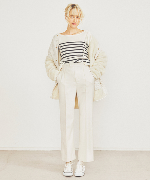 Rouge vif(ルージュヴィフ)の「ボーダーニット(ニット/セーター・レディース・レッド/ネイビー・フリー)」の9枚目の写真