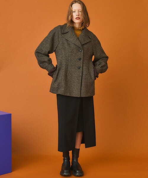 INella（イネラ）の「【INella(イネラ)】フォルムシェイプショートコート（その他アウター・レディース・グリーン/その他2・1/2）」の15枚目の写真