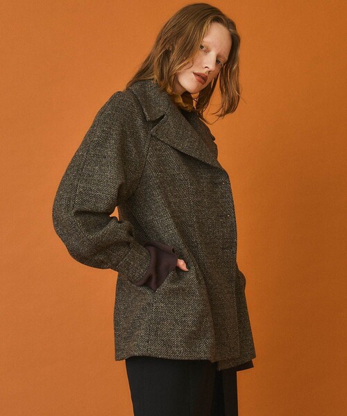 INella（イネラ）の「【INella(イネラ)】フォルムシェイプショートコート（その他アウター・レディース・グリーン/その他2・1/2）」の10枚目の写真