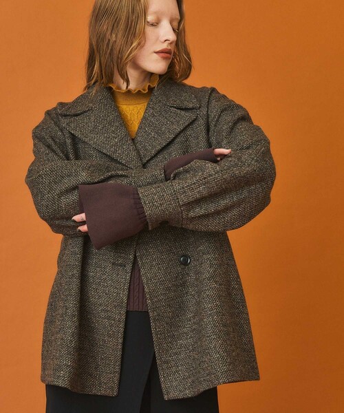 INella（イネラ）の「【INella(イネラ)】フォルムシェイプショートコート（その他アウター・レディース・グリーン/その他2・1/2）」の13枚目の写真