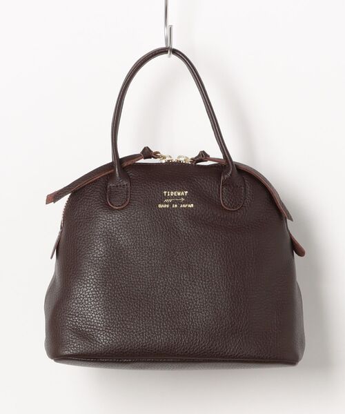 TIDEWAY(タイドウェイ)の「【TIDEWAY】LIGHT LEATHER BOSTON/S T2543(ハンドバッグ・レディース・ブラック/ダークブラウン/グレイッシュベージュ/ダークブラウン系・FREE)」の3枚目の写真