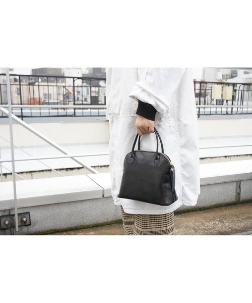 TIDEWAY(タイドウェイ)の「【TIDEWAY】LIGHT LEATHER BOSTON/S T2543(ハンドバッグ・レディース・ブラック/ダークブラウン/グレイッシュベージュ/ダークブラウン系・FREE)」の6枚目の写真