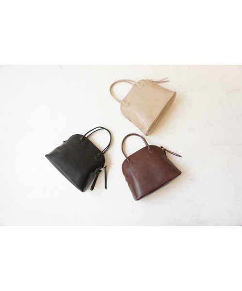 TIDEWAY(タイドウェイ)の「【TIDEWAY】LIGHT LEATHER BOSTON/S T2543(ハンドバッグ・レディース・ブラック/ダークブラウン/グレイッシュベージュ/ダークブラウン系・FREE)」の16枚目の写真