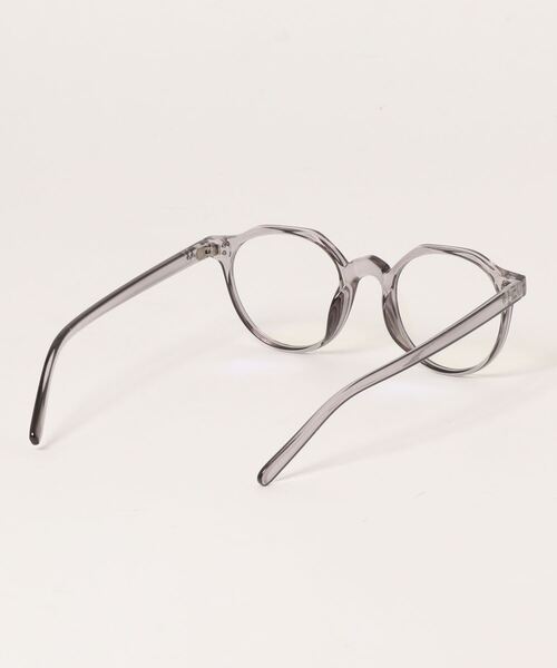CIAOPANIC（チャオパニック）の「クリアラウンドメガネ（メガネ・レディース・グレー/ピンク・FREE）」の9枚目の写真