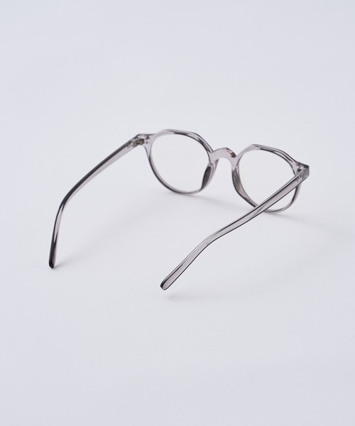 CIAOPANIC（チャオパニック）の「クリアラウンドメガネ（メガネ・レディース・グレー/ピンク・FREE）」の7枚目の写真