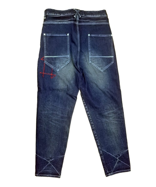 BURNOUT（バーンアウト）の「【BURNOUT】ツイストst.デニムUSEDパンツ（デニムパンツ・メンズ・インディゴブルー・M/L）」の4枚目の写真