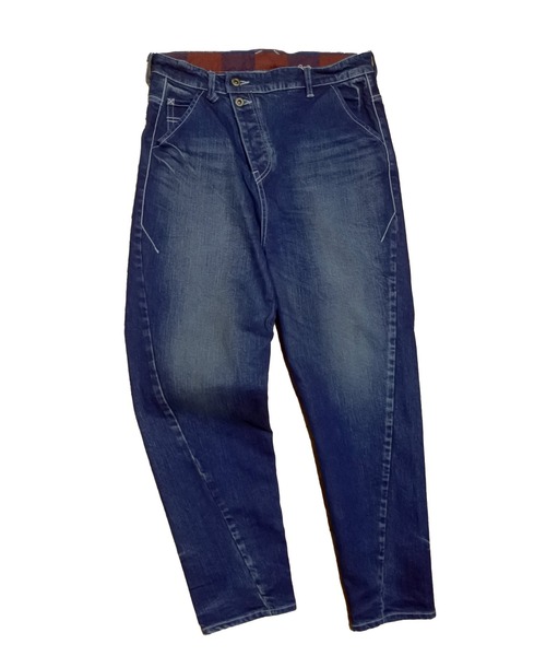 BURNOUT（バーンアウト）の「【BURNOUT】ツイストst.デニムUSEDパンツ（デニムパンツ・メンズ・インディゴブルー・M/L）」の5枚目の写真