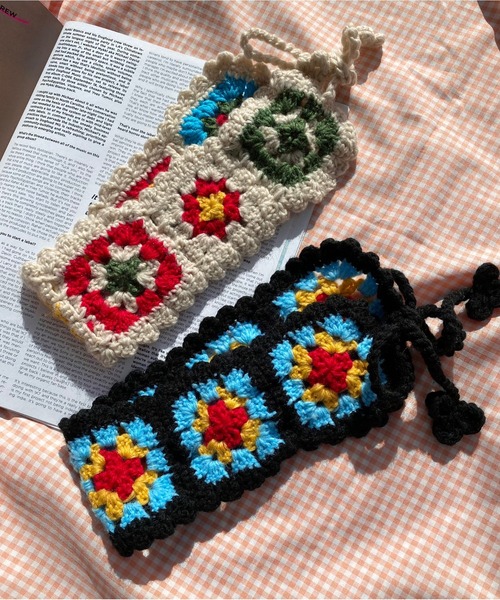 WC（ダブル シー）の「クロシェニットヘアアクセ（ヘアバンド・レディース・ブラック/アイボリー・FREE）」の6枚目の写真