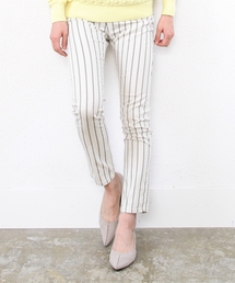 coen | ストライプ柄イージースキニーパンツ(その他パンツ)