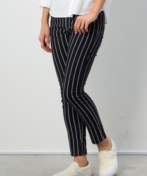 coen（コーエン）の「ストライプ柄イージースキニーパンツ◆（その他パンツ・レディース・オフホワイト/オリーブ/ネイビー・SMALL/LARGE/MEDIUM）」の21枚目の写真