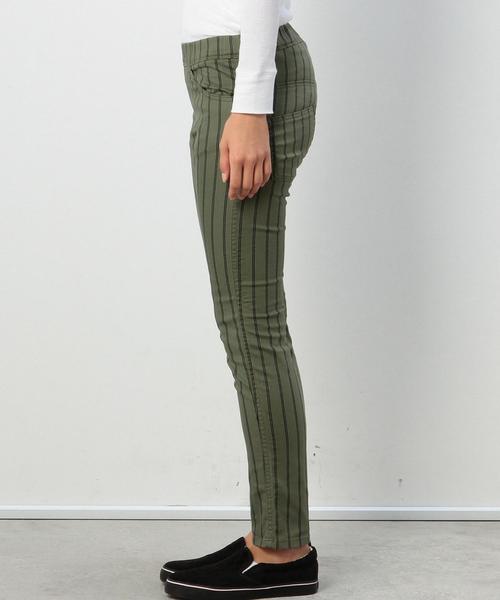 coen（コーエン）の「ストライプ柄イージースキニーパンツ◆（その他パンツ・レディース・オフホワイト/オリーブ/ネイビー・SMALL/LARGE/MEDIUM）」の13枚目の写真