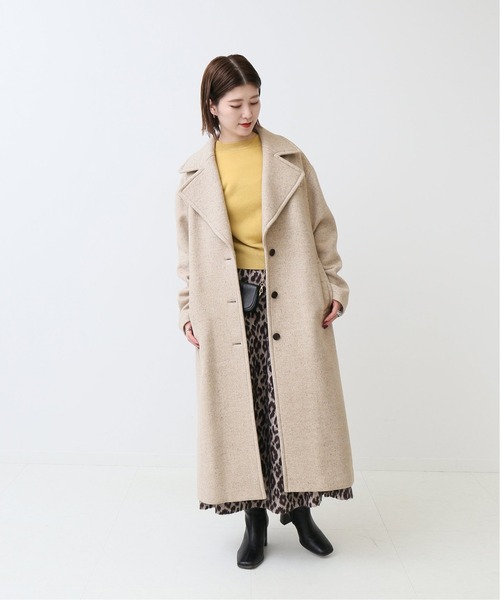 Spick & Span（スピックアンドスパン）の「#ネップツイードビッグカラーコート◆（チェスターコート・レディース・チャコールグレー/ベージュ・38/36）」の19枚目の写真