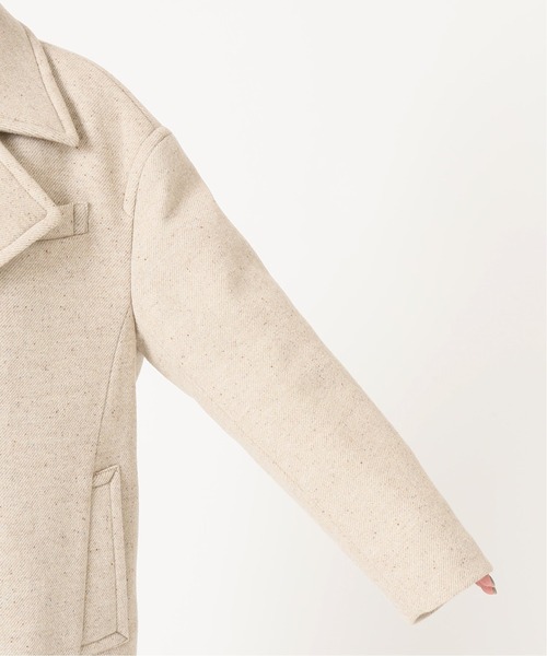 Spick & Span（スピックアンドスパン）の「#ネップツイードビッグカラーコート◆（チェスターコート・レディース・チャコールグレー/ベージュ・38/36）」の20枚目の写真