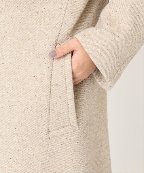 Spick & Span（スピックアンドスパン）の「#ネップツイードビッグカラーコート◆（チェスターコート・レディース・チャコールグレー/ベージュ・38/36）」の8枚目の写真