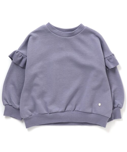 apres les cours（アプレレクール）の「【HAPPY PRICE】袖フリルトレーナー（スウェット・キッズ・アイボリー/ローズ/ブルー/オレンジ/ミント・110/90/100/120/130/80/140）」の11枚目の写真