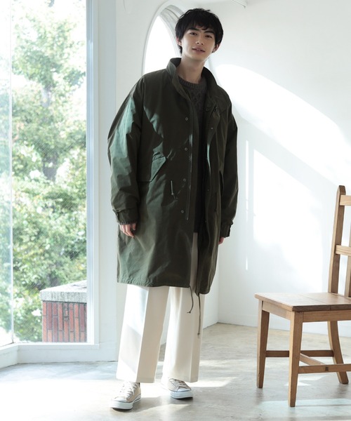 BeAMS DOT（ビームスドット）の「【WEB限定】BeAMS DOT / 3WAY ビック モッズコート（その他アウター・メンズ・オリーブ/ブラック・LARGE/MEDIUM）」の15枚目の写真