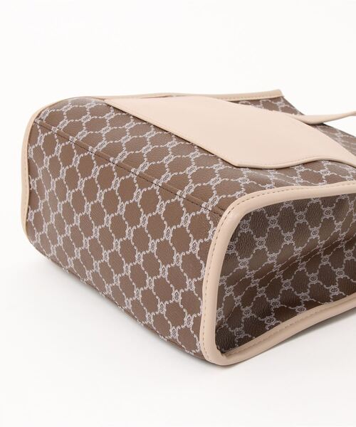 one way（ワンウェイ）の「【oneway】モノグラムボストンバッグ（ボストンバッグ・レディース・ベージュ/オレンジ/ライトブラウン・FREE）」の6枚目の写真