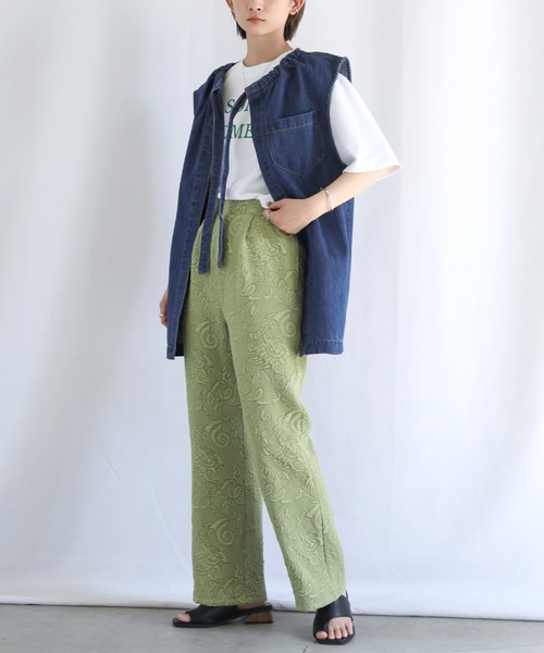 select MOCA（セレクトモカ）の「ドロストネックデニムベスト（ベスト・レディース・ブラック/インディゴブルー・FREE）」の19枚目の写真