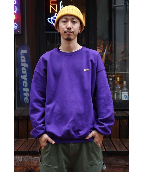 Lafayette（ラファイエット）の「ZOZOTOWN 限定受注商品 LFYT ラファイエット [Lafayette] - LFYT × チアゴビアスボラス [THIAGO VILLAS BOAS] コラボ ボクサー ガール クルーネック スウェット スウェットシャツ [BOXERS GIRL CREWNECK SWEAT]（スウェット・メンズ・ライトブルー/ブラック/パープル・SMALL/MEDIUM/LARGE/X-LARGE/XX-LARGE）」の18枚目の写真