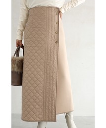 cawaii | 上品キルティング異素材MIXスカート(スカート)