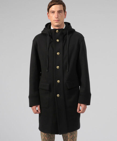 caban（キャバン）の「□CABaN コットンカシミヤ フーデットコート 