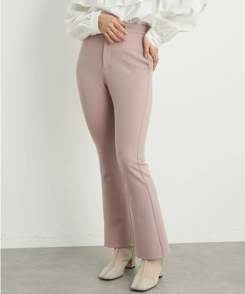 earth music&ecology（アースミュージックアンドエコロジー）の「バックスリットフレアパンツ（その他パンツ・レディース・ブラック/ミント/ライトベージュ/ピンク・S/M）」の4枚目の写真