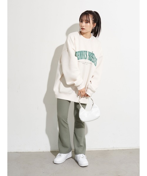 earth music&ecology（アースミュージックアンドエコロジー）の「バックスリットフレアパンツ（その他パンツ・レディース・ブラック/ミント/ライトベージュ/ピンク・S/M）」の7枚目の写真